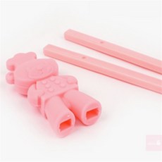 보름딸 실리콘 교정젓가락 국내산, 블루, 1개