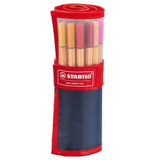 STABILO point 88 25色 筆袋組, 1個, ST8825-021