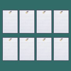 復古信封信紙套裝 明信片賀卡 情書火漆套裝, 1個, 藍色邊框信紙 8張