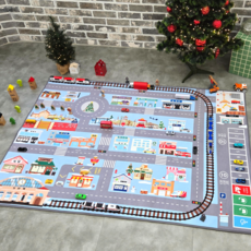 [다섯달] 국산 KC인증 어린이 유아 놀이매트 도로매트 아이방러그 유아러그 자동차매트 남아선물 유치원선물 키즈룸