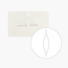 비즈 공예 바늘 공예용 배바늘 악세사리 부자재, 1개