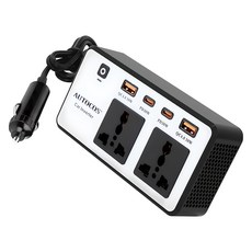 AUTOCOS N1-7 車用超高速充電點菸器多功能逆變器 200W PD30W DC 12V(IN) - 220V(OUT), 1個