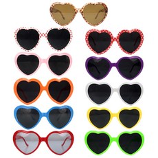 파티짱 파티 하트 안경 사진 소품, 그린