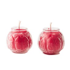 金發財金紙 普渡專用立體蓮花蠟燭 (普渡超渡法會必用), 1個, 2 kgs, 酥油燈專用香精少許