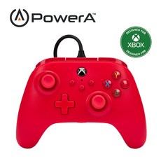 PowerA XBOX 有線控制器 - 譜蕾兒電玩 （全新）, 紅, 1個