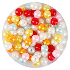 돈스텔 크리스탈비즈 5000 칼라 구슬진주 색상혼합 12mm