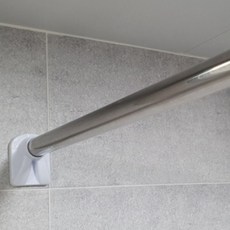 압축커텐봉 욕실 다용도실 무타공 행거봉 110-200cm 압축봉 압착봉 못없이커튼봉 커튼압축봉