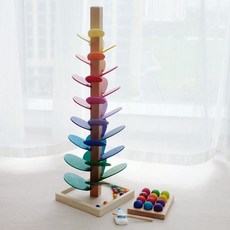 음악 나무 장난감 무지개 꽃잎 빌딩 블록 공 트랙 아이 매직 우드 노래, 퍼즐 (P) 대호 73CM 22구 함량 (P) 10, 1개