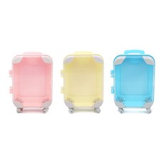 탁상용 쥬얼리 악세사리함 소품수납 귀걸이정리 캐리어모양 보관함 사무실용품