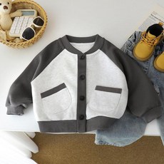 【洁白】兒童棒球服秋季新款男童 針織 外套 2025寶寶衣服女童開衫 上衣 童裝