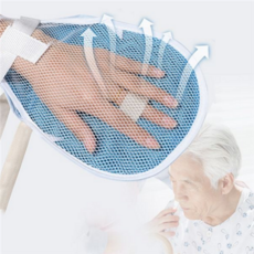 노인 손 보호대 지퍼형 의료용 고정형 메쉬 손 보호대 간병용 환자용 장갑 긁힘방지 손가락 스트랩 움직임