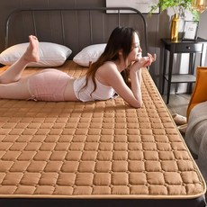 퀼트 단색 패드 토퍼 수면 침대 보호 여름 맞춤 커버 매트리스 매트 시트