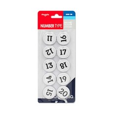 즐거운날 숫자 자석홀더 냉장고