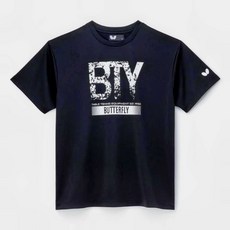 乒冠體育 Butterfly 2025 桌球上衣 吸濕排汗 輕盈透氣 專業運動剪裁, 黑白,XO, 1個