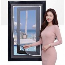 라워스 쉬운설치 자석형 탈부착가능 방충망, 1개