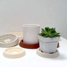 마이플랜트 과습방지 화분받침, 브라운