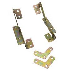 椅子連接扶手配件 隱藏折疊調節旋轉器 電鍍小鐵片拐彎支架五金件 坐墊靠背螺絲螺母角碼腳 角鐵鏈接鐵, 1個, 連接扶手旋轉配件