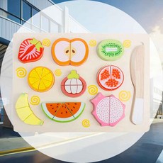 후르츠 슬라이스 21PCS 장난감퍼즐 소꿉놀이 엄마놀이 인지발달 아기완구 사고발달