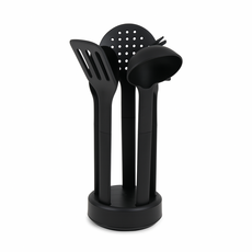 얀뮬러 주방 조리 도구 키친툴 세트 5종 거치대 포함, 1개