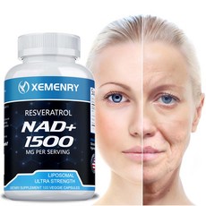 XEMENRY 輔酶NAD+ 1500mg 白藜蘆醇 膠囊, 120組