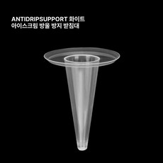 아이스크림 콘 종이 트레이 받침대 일회용 플라스틱 방수, 1개, 25 개, 투명