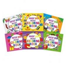 미니 컬러링북 6종 (동물 사물 도형 곤충과꽃 과일과채소 음식), 프리아트