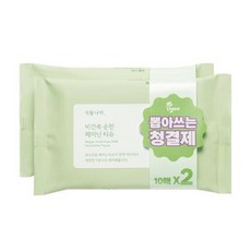 식물나라 비건 쑥 마일드 페미닌 티슈 휴대용 여성청결제 여성청결제여행용 여성청결제 일회용, 4개