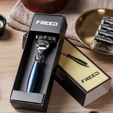 FREED 五刀式刮鬍刀 時尚藍, 1個, 不需要刻字