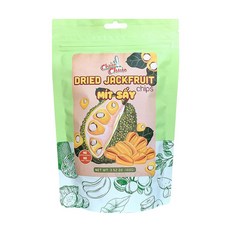 말린 잭프루트 칩 - 방부제 없음 설탕 무첨가 바삭하고 자연스러운 달콤함 100g(3.52온스) - 건강한 말린 과일 스낵, 100g, 1개