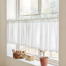 Home in Home 加厚雪紡荷葉邊遮光簾, 90 x 35 cm