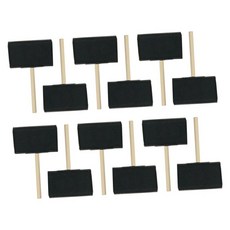 GHSHOP 어린이 페인트 스폰지 거품 브러시 아트 공예 휴대용 나무 손잡이 그림 어린이를위한 성인 성인 얼룩 아크릴, 검은색, 스펀지