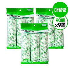 QUQU 사선절개 테이프클리너 대용량 리필 90회분, 9개