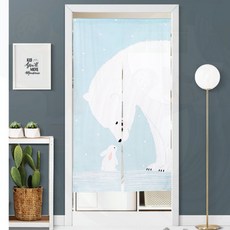 방문 인테리어 식물 가리개커튼 현관 감성 패브릭포스터 공간분리