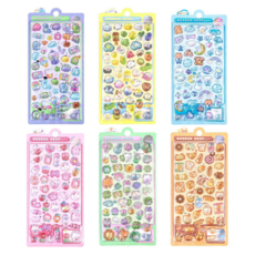 로멀리 3D 입체 스티커 다꾸 폰꾸, 혼합색상, 6개