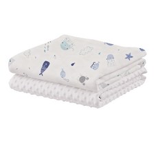 HABABY雙面安撫豆豆毯 恐龍樂園, 海洋世界