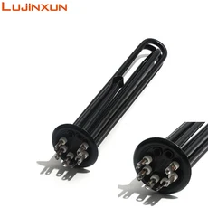 LUJINXUN 380V 끓는 물 히터 방수 스케일 가열 튜브 플랜지/디스크 63mm 3KW/6KW/9KW/12KW, 02 9KW, 01 380V, 01 금