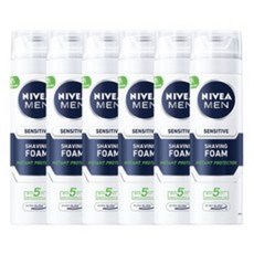 니베아 맨 센서티브 쉐이빙 폼, 200ml, 6개