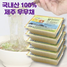 월산식품 국내산 한천 우뭇가사리 100%함유 우무채 400g 아이스박스 포장, 5개