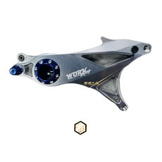 Work Racing 勁戰 一代 二代 三代 BWS CNC 精工支臂 排骨 後搖臂 簍空, 1個, 加購後碟卡座