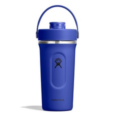 Hydro Flask 셰이커 보틀 - 운동 전 및 단백질용 단열 스테인리스 스틸 체육관 병 709.8ml(24온스) 카프리 블루 307724, 1개