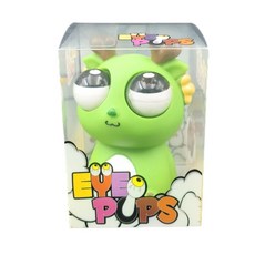 EYE POPS 瞪眼爆眼龍解壓玩具, 爆眼龍深綠色盒裝, 1個