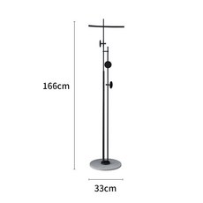 철제 북유럽 대리석 화이트 거치대+블랙 스탠드옷걸이 코트랙, 2. 2관 행거블랙 스탠드+블랙 대리석