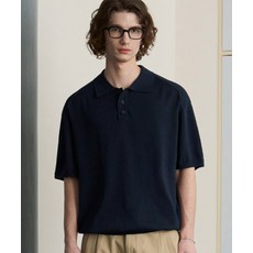 드로우핏 DRAW FIT 쿨링 모달 하프 카라 니트 NAVY