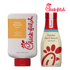 [Chick-fil-A] [1+1] 칙필에이 소스 Chickfila 허니 머스타드 473ml + 가든 허브 랜치 355m 칙필레 소스 Chick-fil-A Dipping Sauce