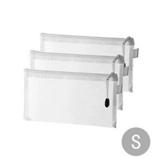 지퍼 파일 가방 보관 블록 퍼즐 소분 투명 정리 상자, 색상: 5. S 3PCS, 1개
