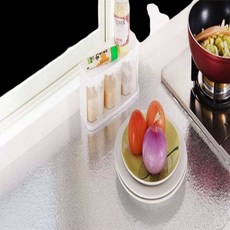 주방용 은박 타일 시트지 레인지 소품 방수 정리, 1개