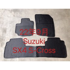 SUZUKI 鈴木 SX4 S-Cross 汽車腳踏墊, 新款 2022- 年式,紅色邊, 紅色, 休旅車