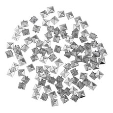 GHSHOP 50 쌍 광장 피라미드 벌지 금속 클로 리벳 스터드 스파이크 나사 공예 leathercraft 용 diy 꾸밈 스크류 백, 구리, 실버, 1개