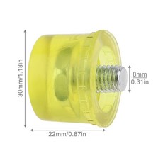 25mm / 30mm 35mm 40mm 고무 양면 작업 유약 창 비즈 해머 나일론 말렛 DIY 핸드, 1개