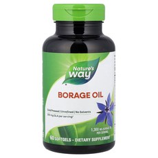 네이처스 웨이 보리지 오일 1 300mg 소프트젤 60정 NWY-15413, Nature's Way, 보리지 오일, 1,300mg,, 1개